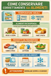 Come conservare correttamente gli alimenti