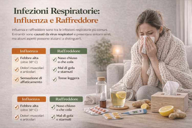 Influenza e sindromi para-influenzali: differenze, prevenzione e rimedi