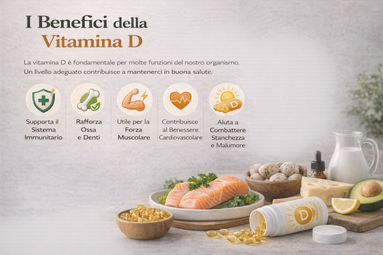 Vitamina D: benefici e ruolo per la salute