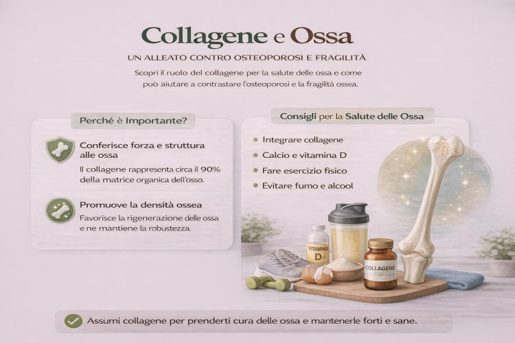 Collagene e ossa: un alleato contro osteoporosi e fragilità