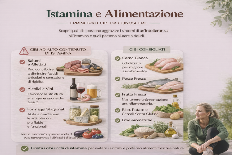 Istamina e alimentazione: i principali cibi da conoscere