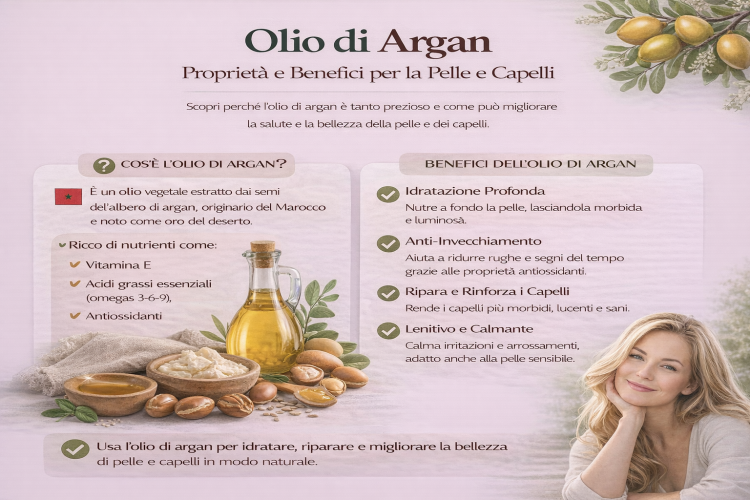 Olio di Argan: benefici, proprietà e utilizzi per pelle, capelli e unghie