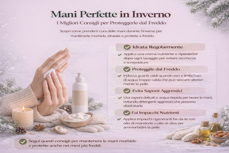 Mani perfette in inverno: come proteggerle da freddo e screpolature