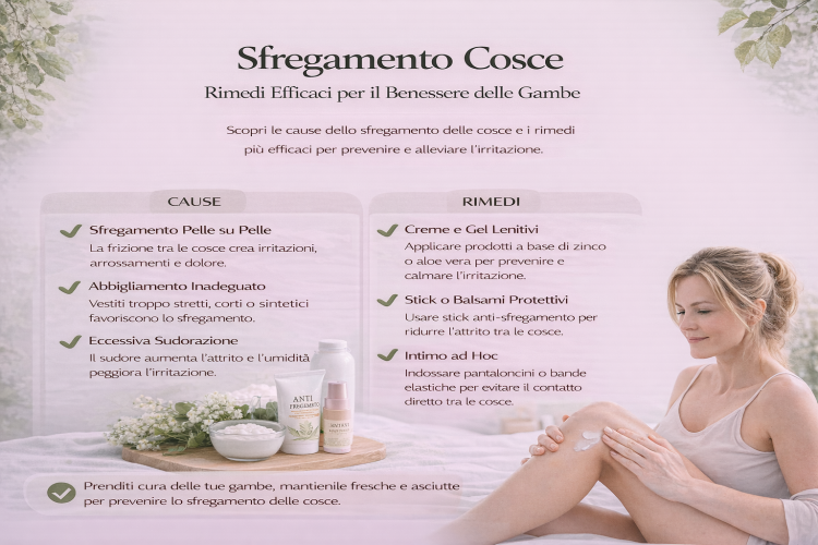 Sfregamento delle cosce: cause, rimedi e prevenzione estiva