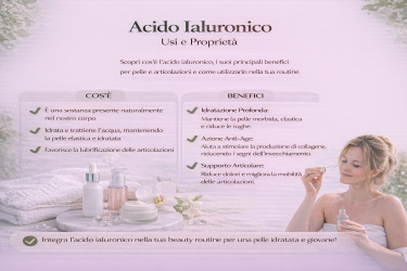 Acido ialuronico: proprietà, utilizzi e benefici per pelle e articolazioni