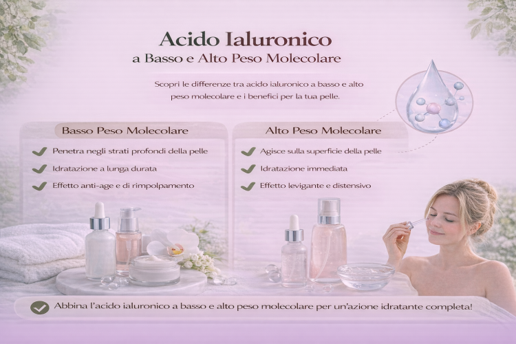 Acido ialuronico: cos’è, a cosa serve e differenze tra alto e basso peso molecolare