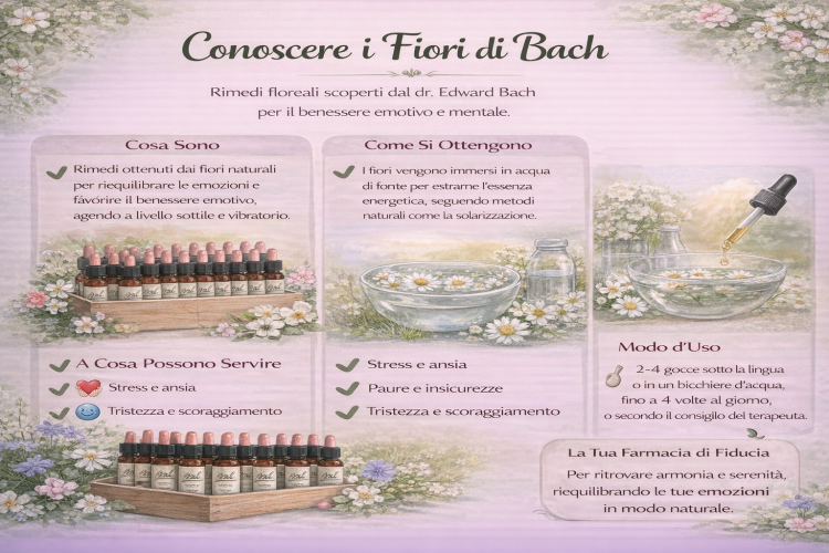 Fiori di Bach: rimedi tipo e rimedi di stato d’animo
