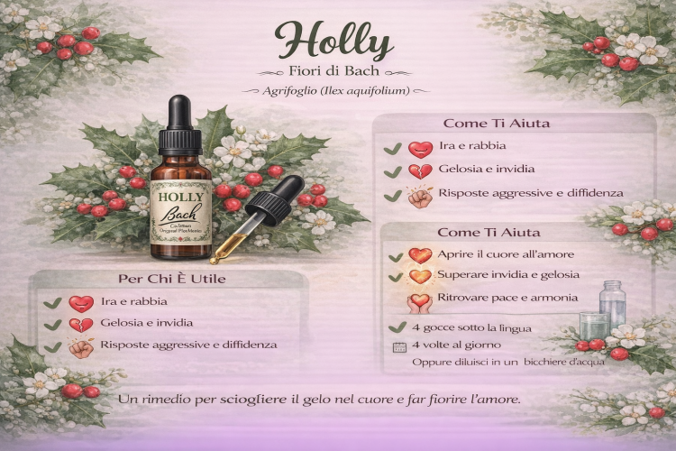 Fiori di Bach Holly: a cosa serve e quando usarlo