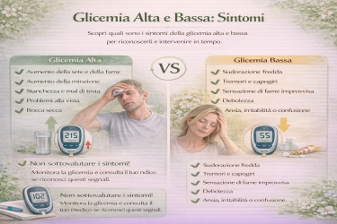 Glicemia alta e glicemia bassa: cause, sintomi e segnali da non sottovalutare