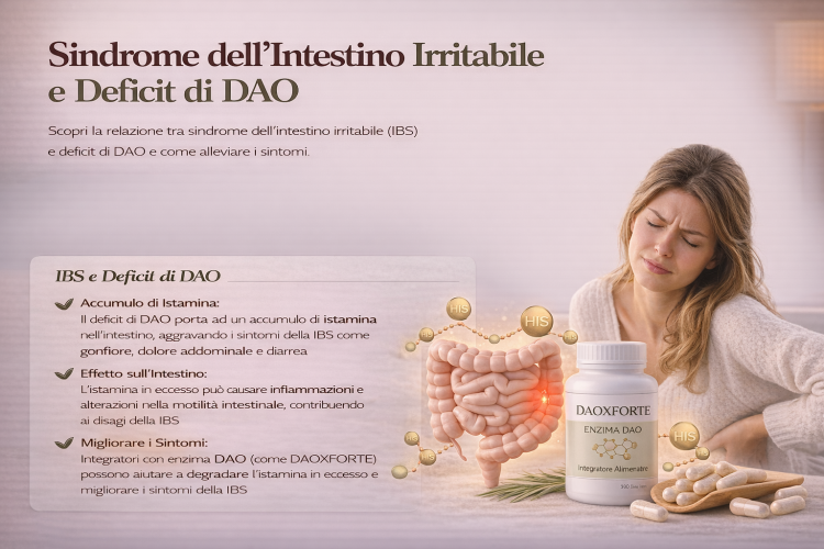 Sindrome dell’intestino irritabile e deficit di DAO: come migliorare i sintomi