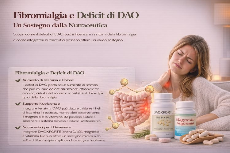 Fibromialgia e deficit di DAO: un sostegno dalla nutraceutica