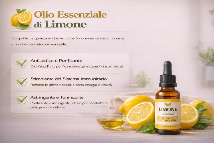 Proprietà dell’olio essenziale di limone
