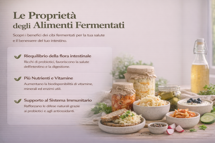 Le proprietà degli alimenti fermentati: benefici per intestino, digestione e salute generale