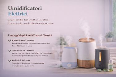 Umidificatori elettrici: cosa sono, come funzionano e quali benefici offrono