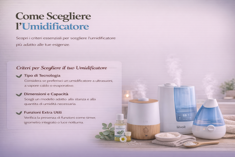 Umidificatore: quale scegliere e perché è importante per la salute