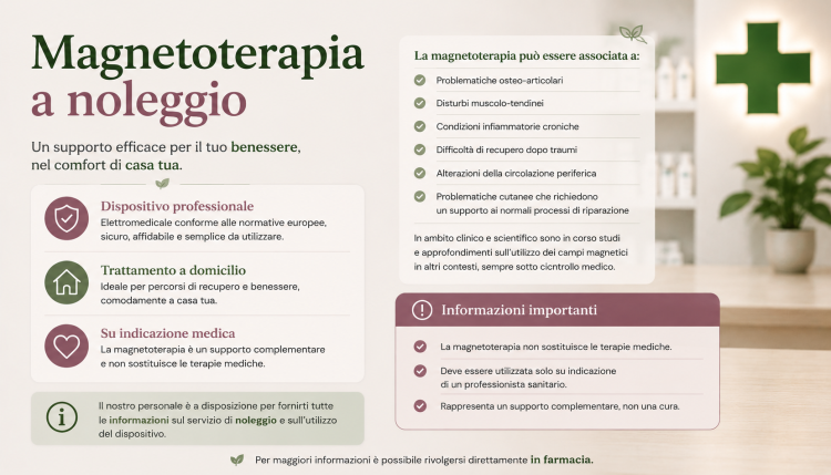 Noleggio apparecchio per Magnetoterapia