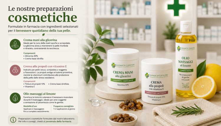 Preparazioni cosmetiche per la cura della pelle