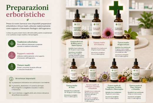 Preparazioni erboristiche e gemmoderivati