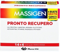 MASSIGEN PRONTO RECUPERO 14+4 BUSTINE ARANCIA ROSSA