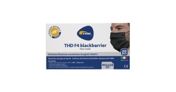 THD chirurgica adulto nera 4 strati 20PZ